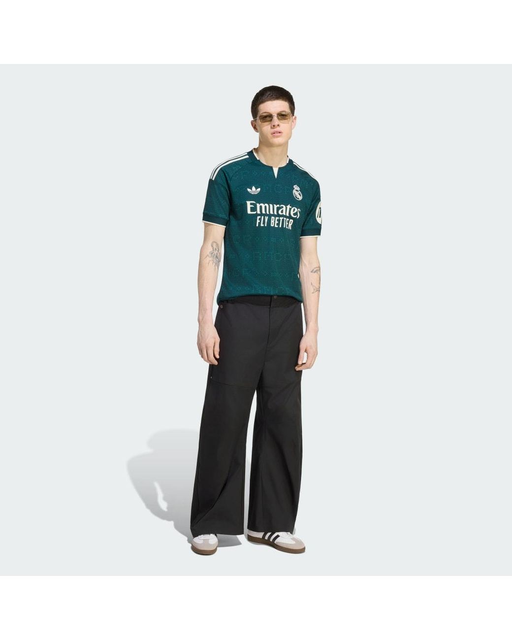 Adidas Green Real Madrid 26/27 Away Jersey for men