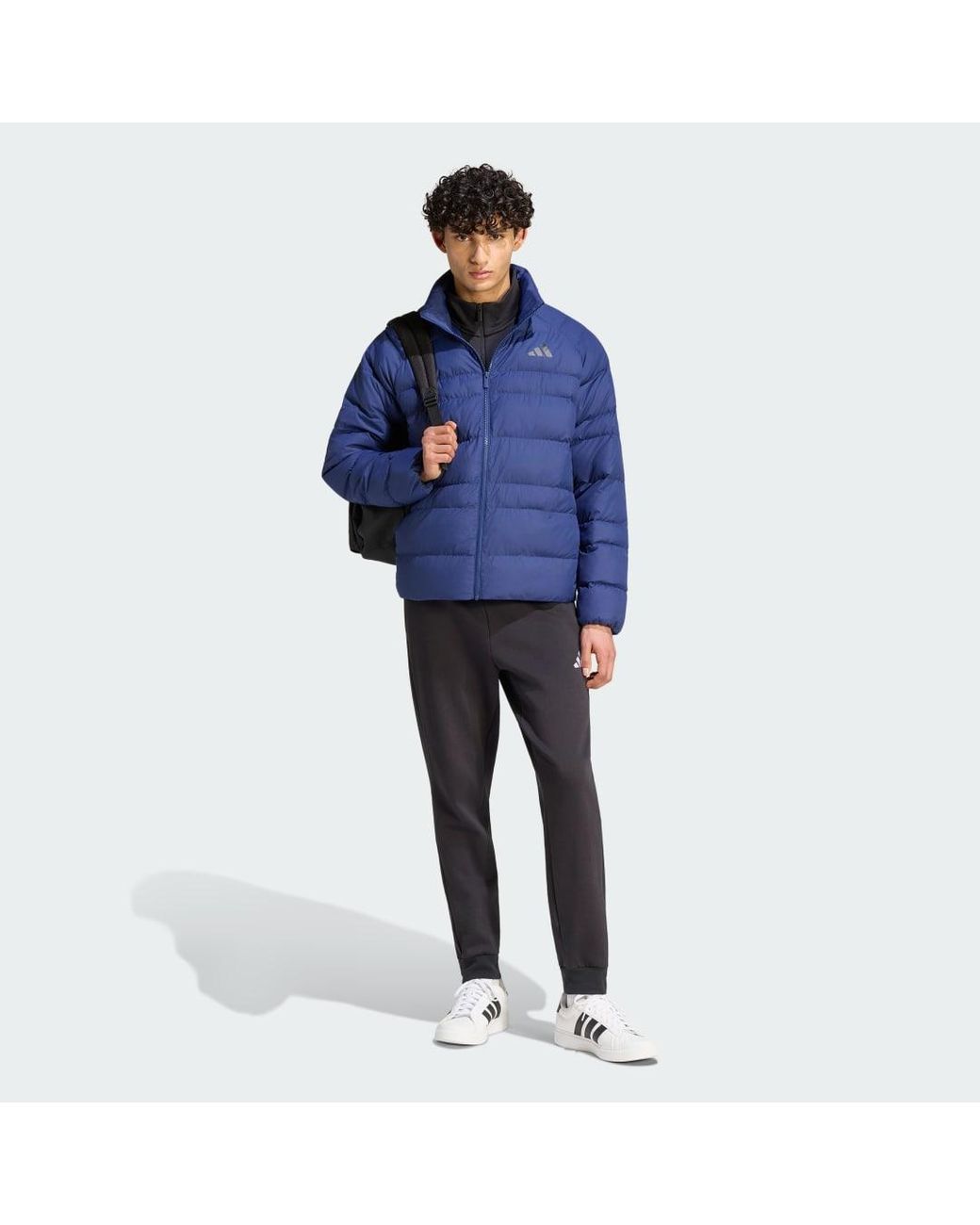 Mens Giacca Essentials Packable Insulated di Adidas Originals in Blue da Uomo