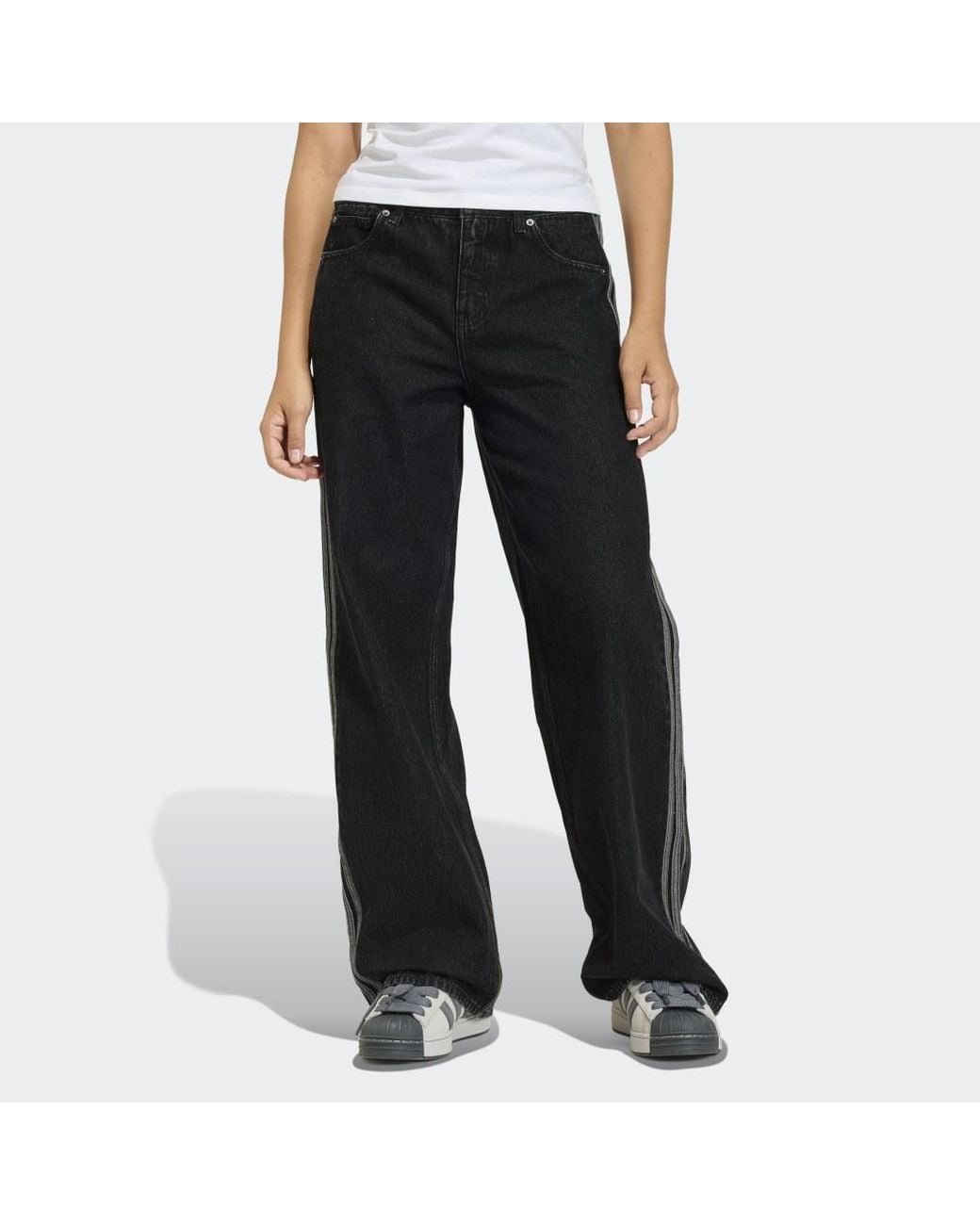 Adidas Black Firebirdtrack Pant Denim