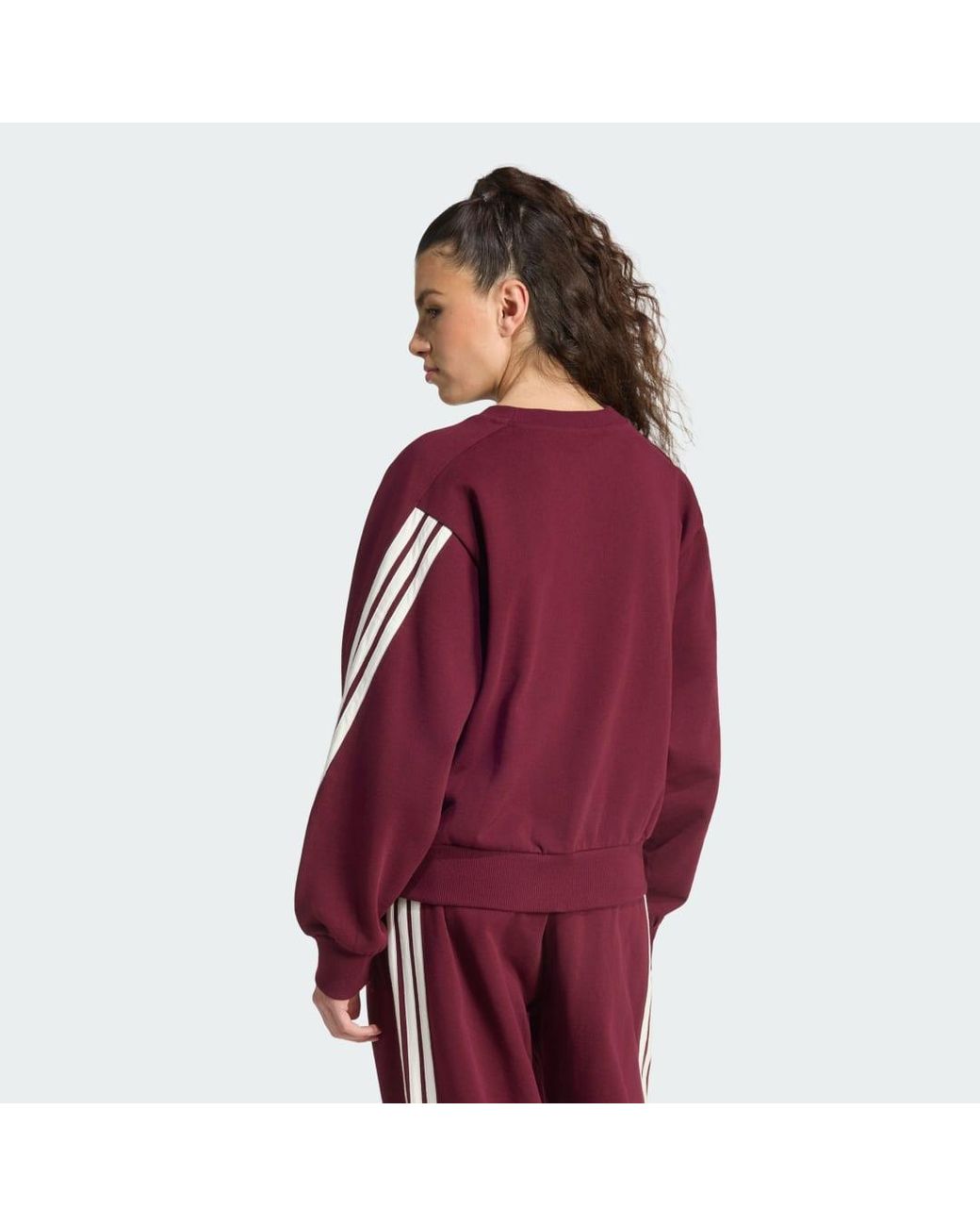 Adidas Red Kit 3-Stripes Sweatshirt