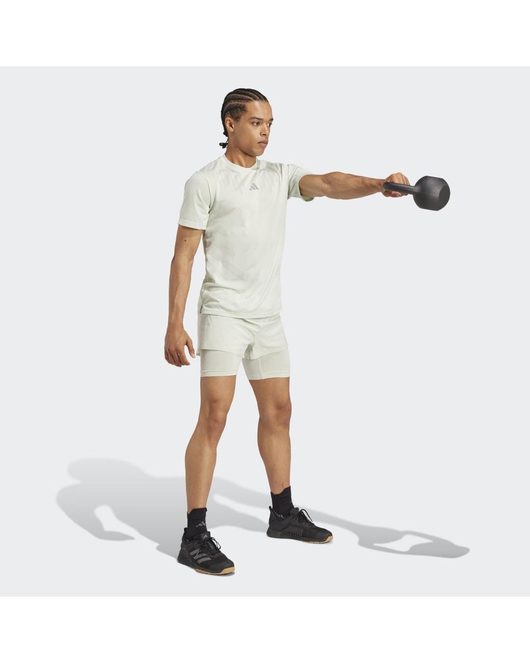 Adidas White Hiit Airchill Workout Tee for men