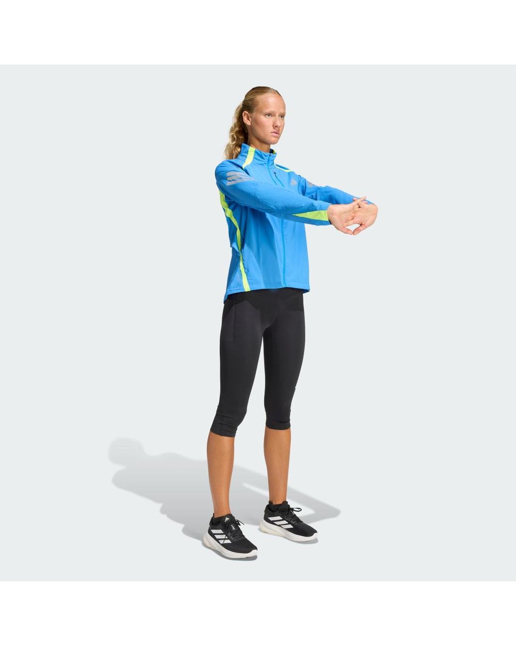 Adidas Blue Adi365 Running Climacool 3/4 Leggings