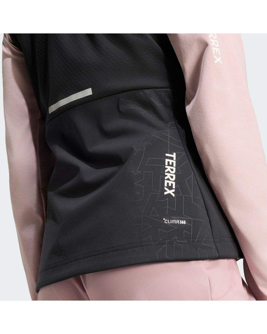 Adidas Black Terrex Xperior Cross-Country Ski Softshell Vest Jacket