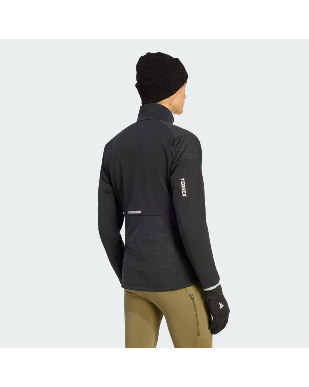 Adidas Gray Terrex Xperior Cross Country-Ski Softshell Jacket for men