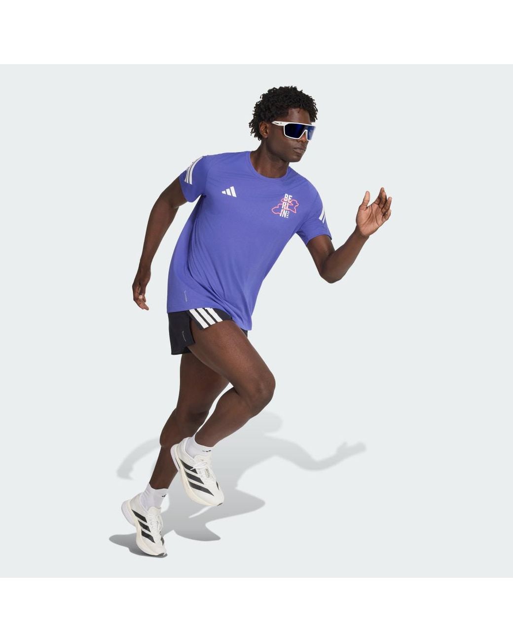 Adidas Blue Bmw Berlin-Marathon 2026 Finisher T-Shirt for men