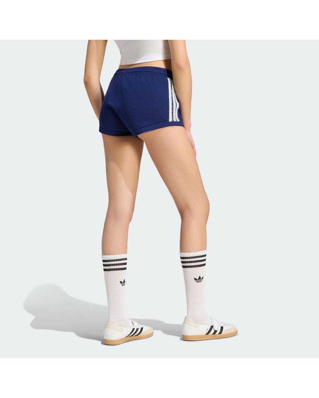 Adidas Blue Knitted Shorts
