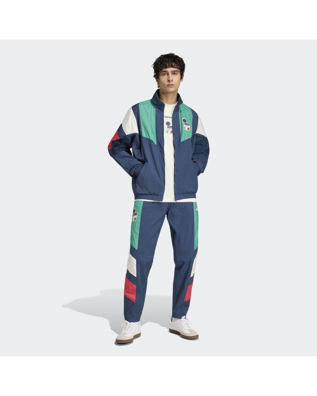 Adidas Blue Italy Eqt Track Pants for men