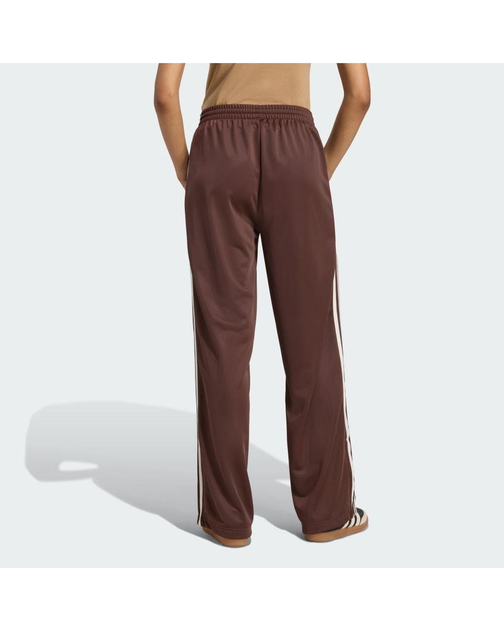 Adidas Brown Adicolor Classic Firebird Loose Track Tracksuit Bottoms