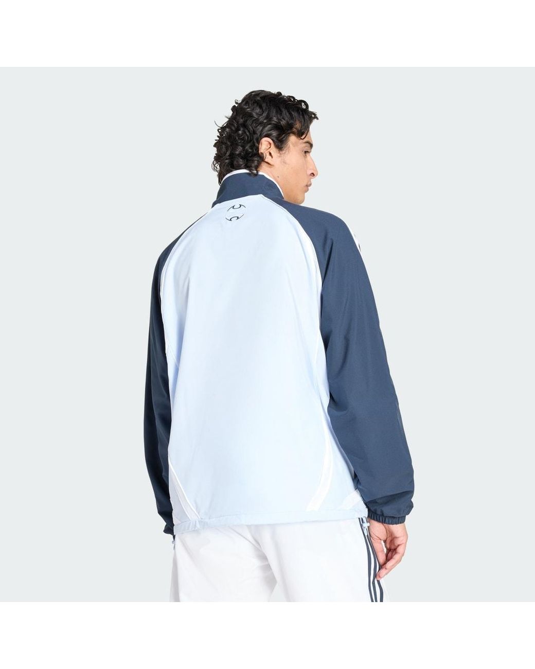 Adidas Blue Teamgeist Half Zip Sweatshirt for men