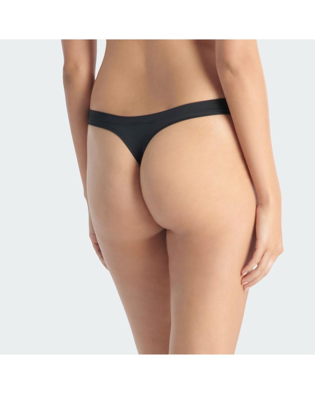 Adidas White Active Seamless 3 Pack Thong Underwear