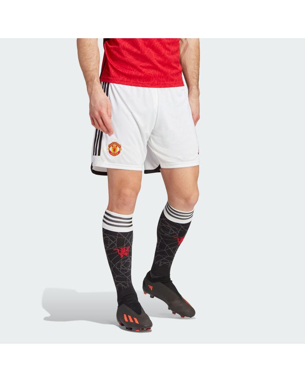 Pantalón corto primera equipación Manchester United 23/24 adidas de hombre  de color Blanco | Lyst