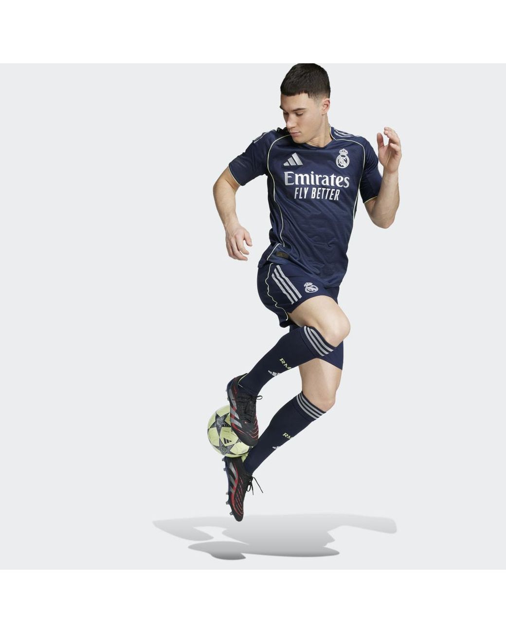 Adidas Blue Real Madrid 25/26 Away Authentic Jersey for men
