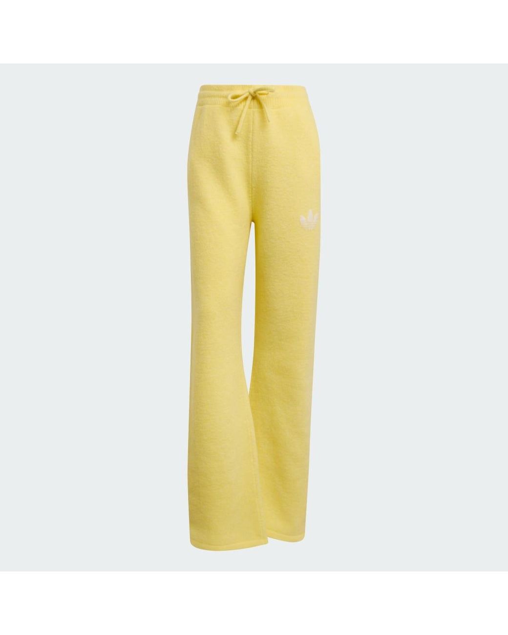 Adidas Yellow Originals Athletic Dept Knitted Joggers