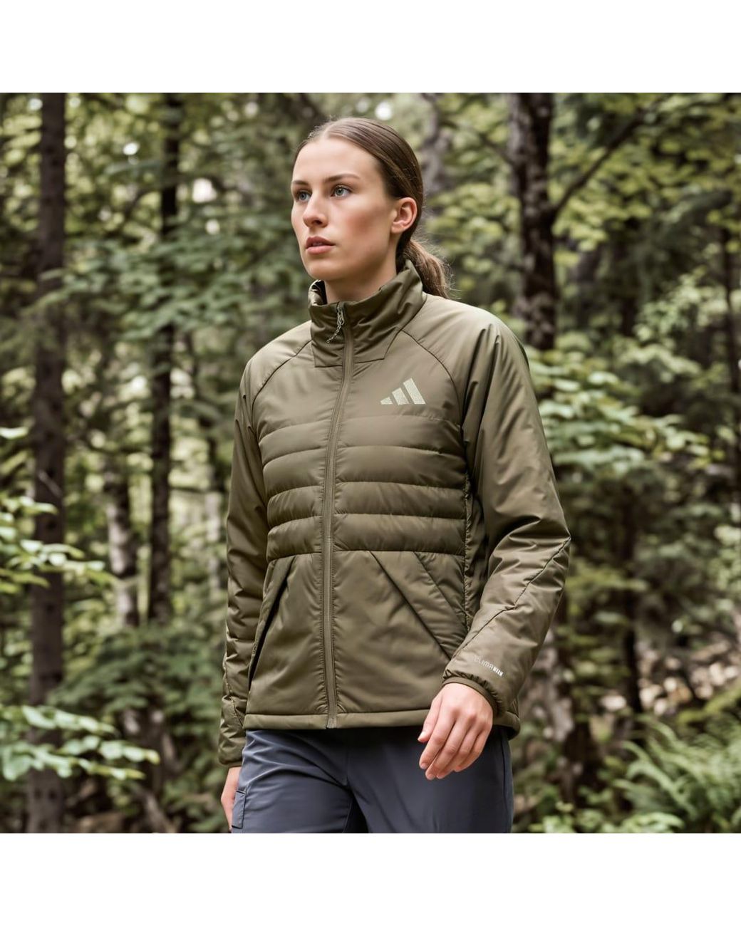 Adidas Green Terrex Multi Climawarm Insulated Jacket