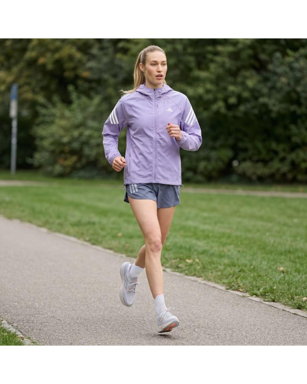 Adidas Purple Adi365 Iconic Running Jacket
