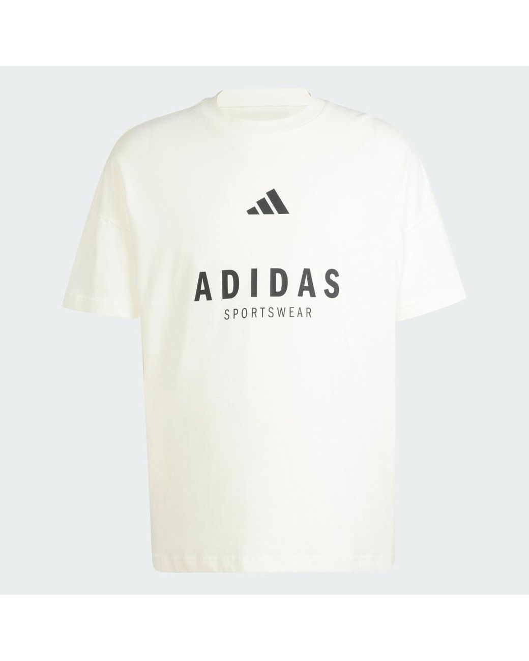Adidas White All Szn Graphic Tee for men