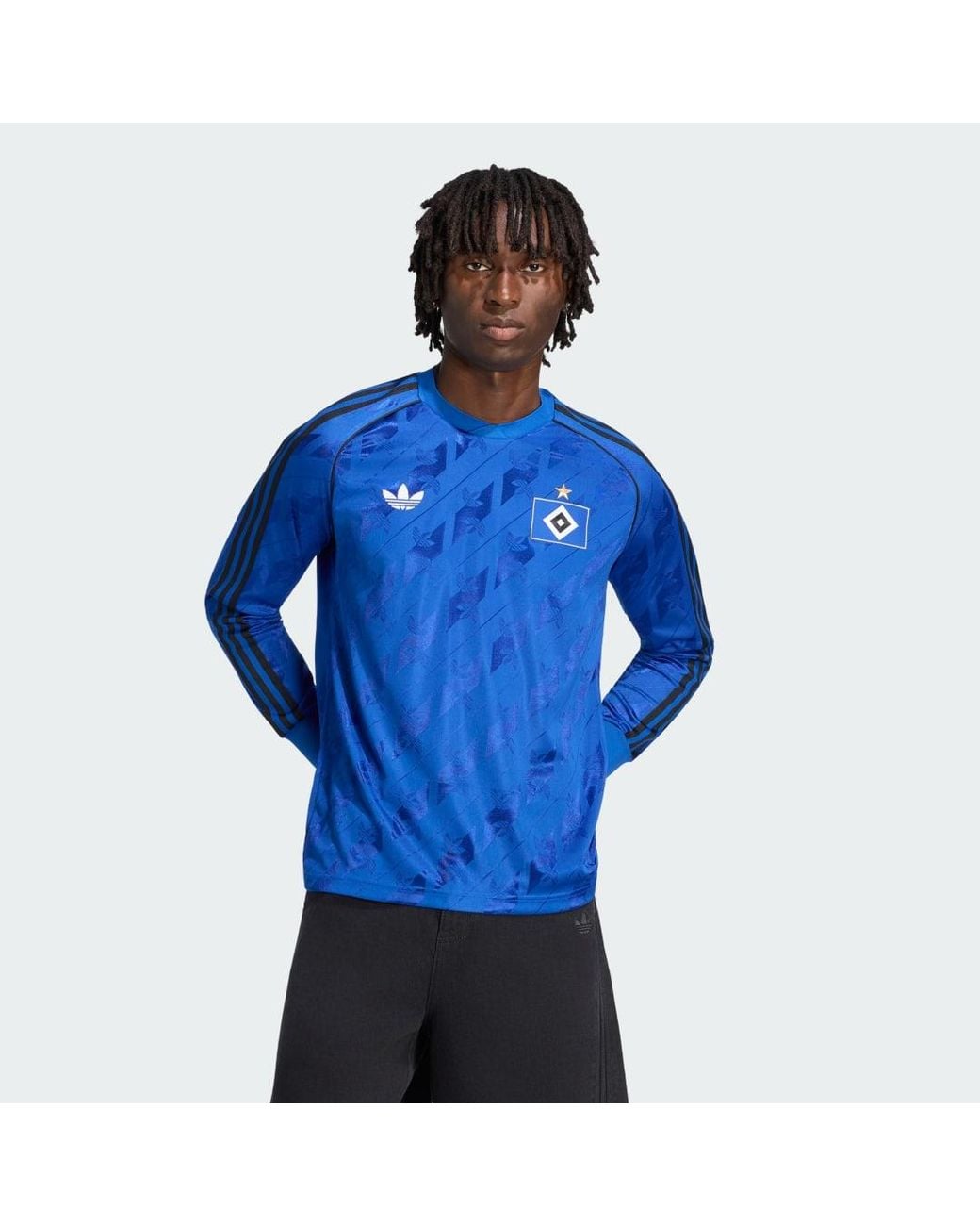 Adidas Blue Hamburger Sv Originals Longsleeve Jersey for men