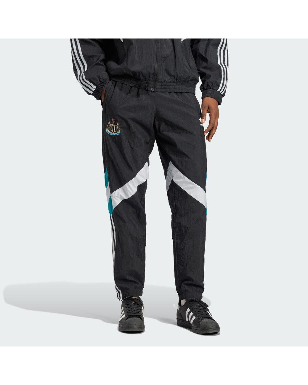 Adidas Black Newcastle United Fc Track Pants for men