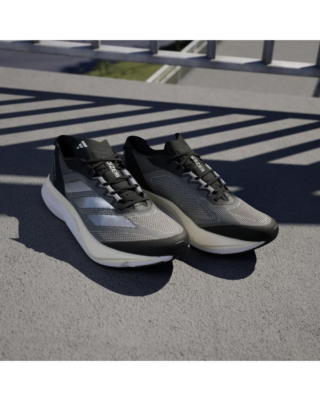Adidas Black Adizero Boston 12 Shoes for men