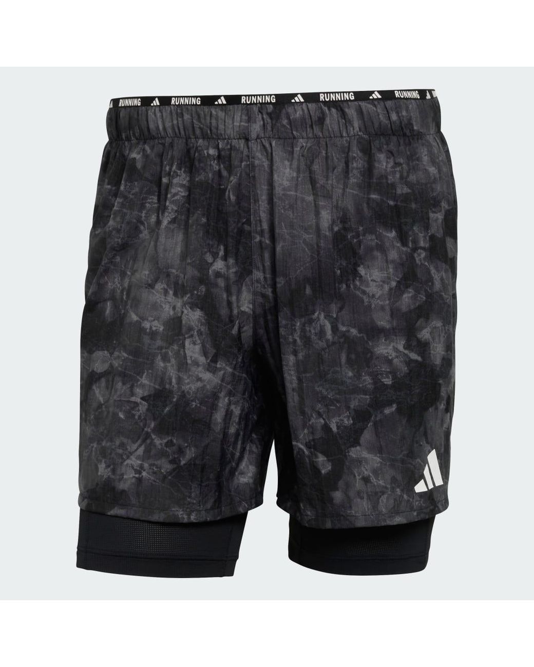 Adidas Blue Running Adi365 Spray Dye 2In1 Shorts Ka0315 for men