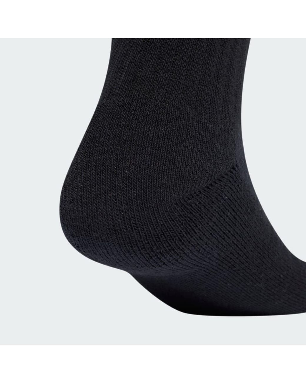 Adidas Blue Linear Crew Socks Cushioned Socks 6 Pair Pack