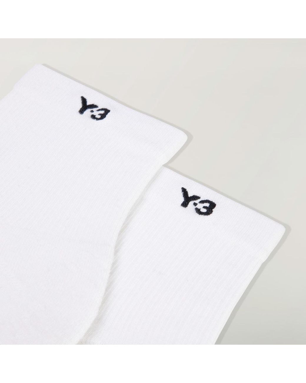 Adidas White Y-3 Classic Low Socks