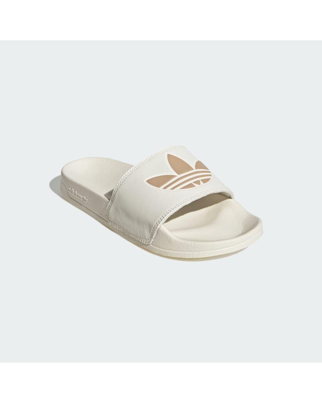 Adidas White Adilette Lite Slides