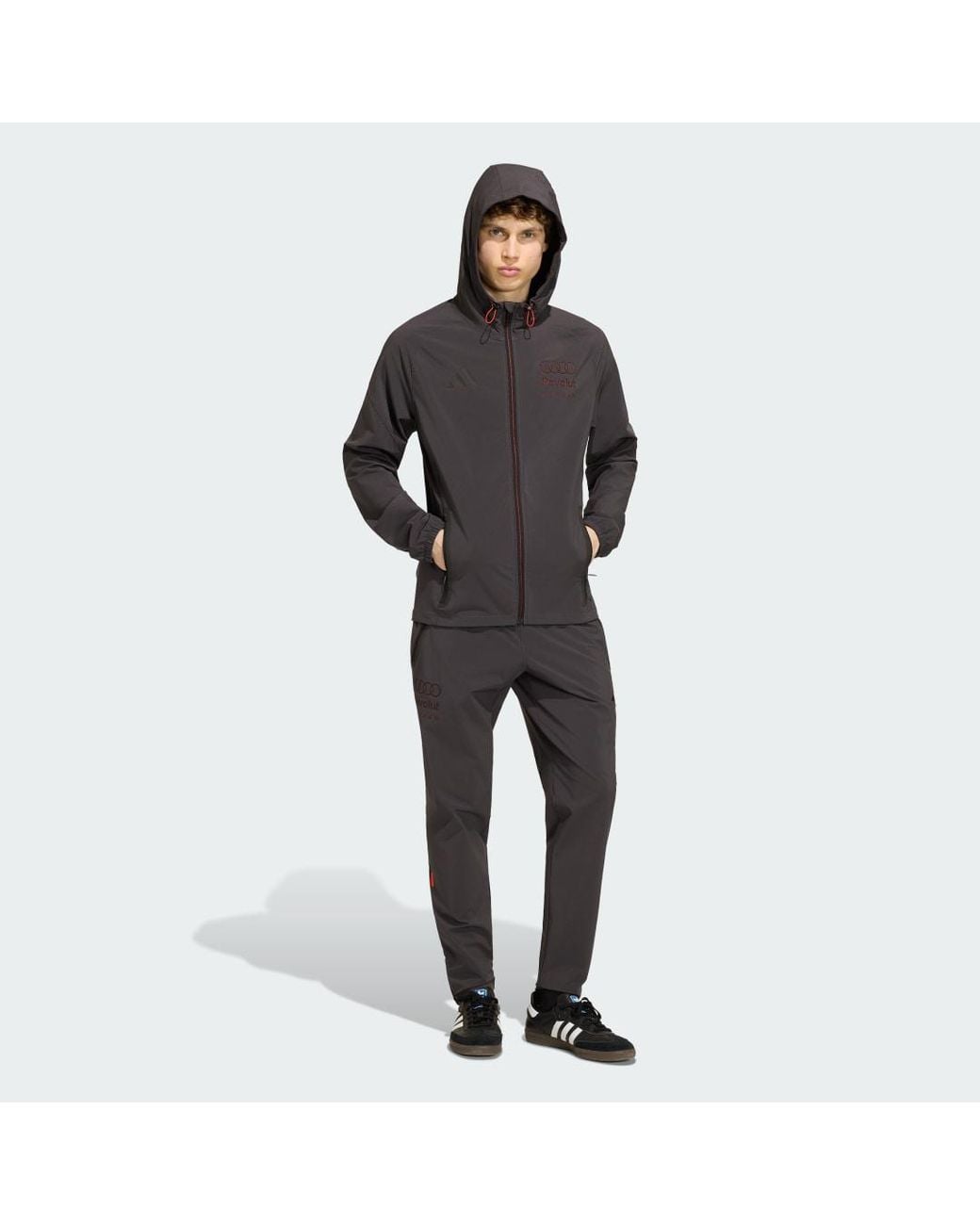 Adidas Black Audi Revolut F1 Team Dna Vis Tech Jacket for men