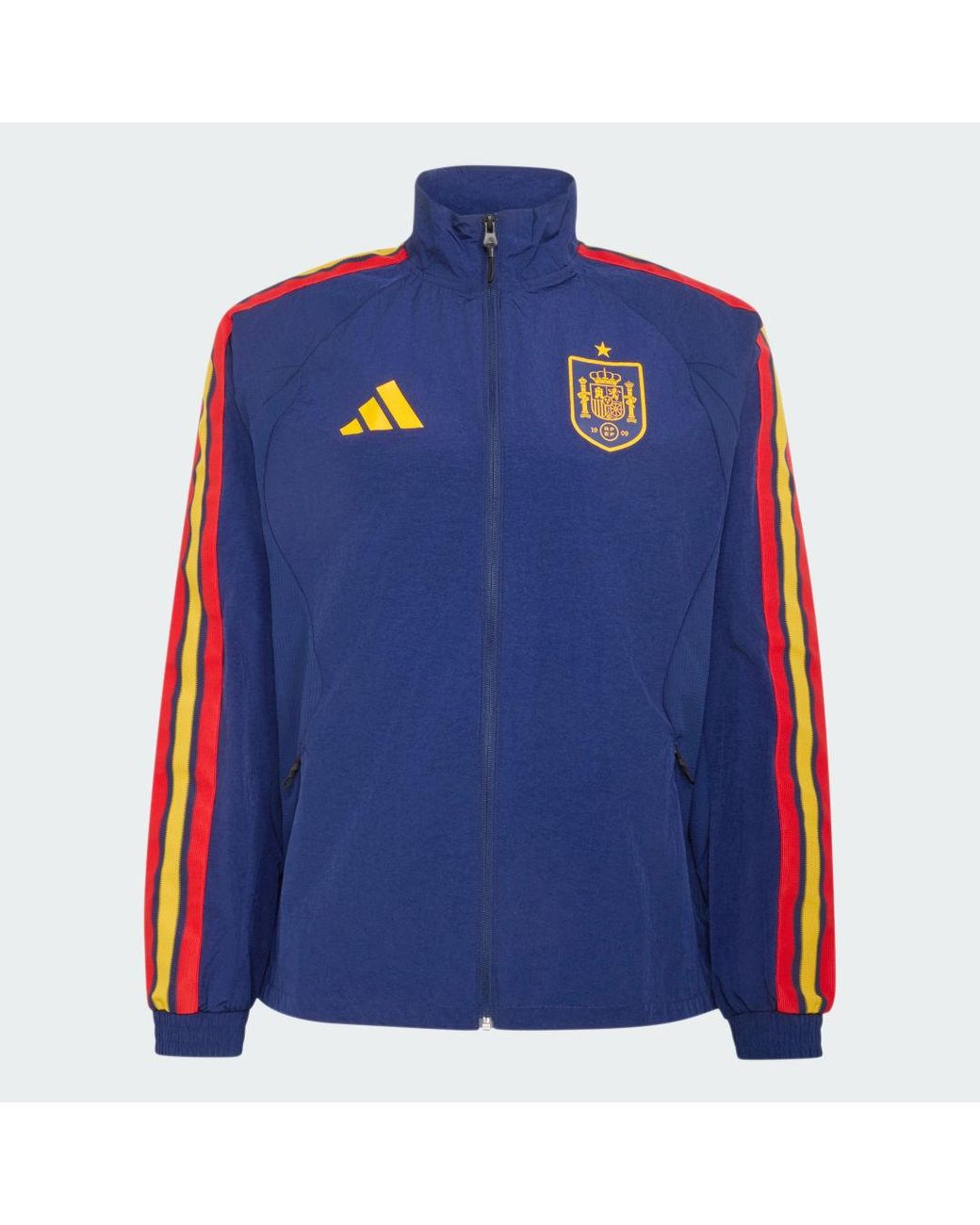 Adidas Blue Spain National Team 2026 Home Full-Zip Game Day Anthem Jacket for men