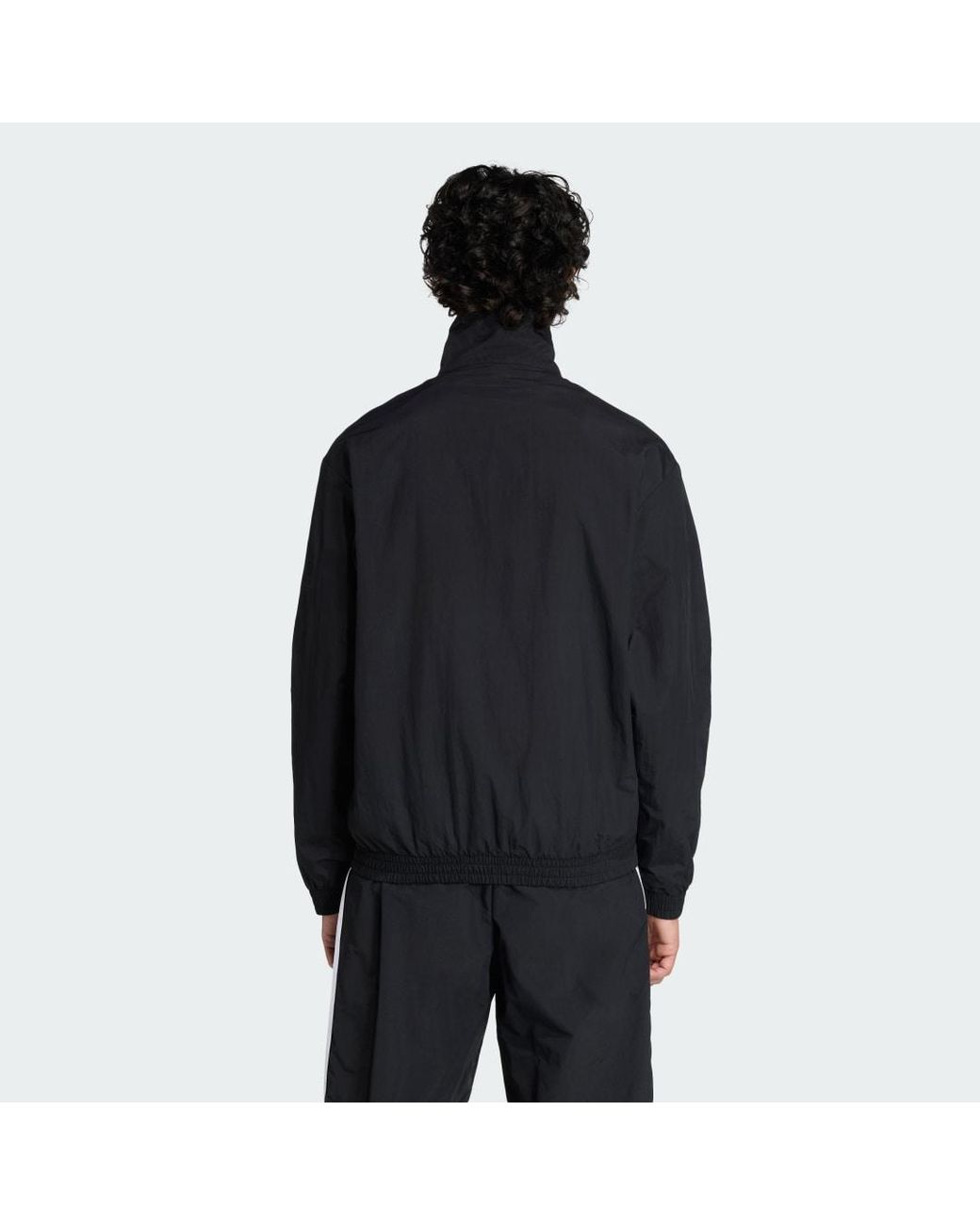 Adidas Black Firebird Woven Track Top for men