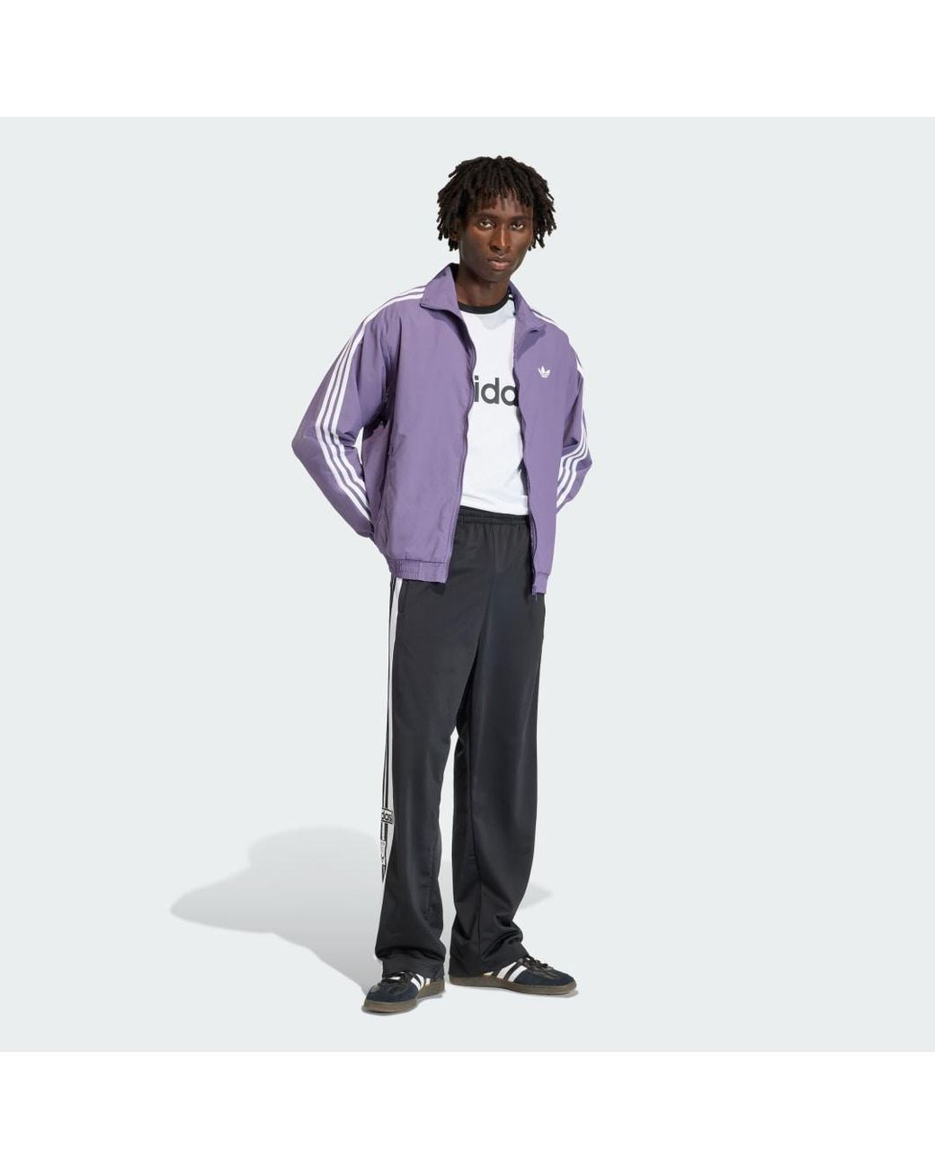 Adidas Black Adibreak Classic Tracksuit Bottoms for men