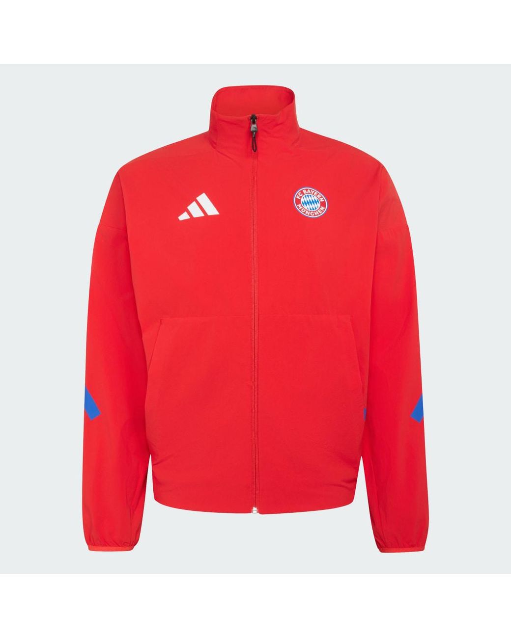 Adidas Originals Red Fc Bayern Z.N.E. Anthem Jacket for men