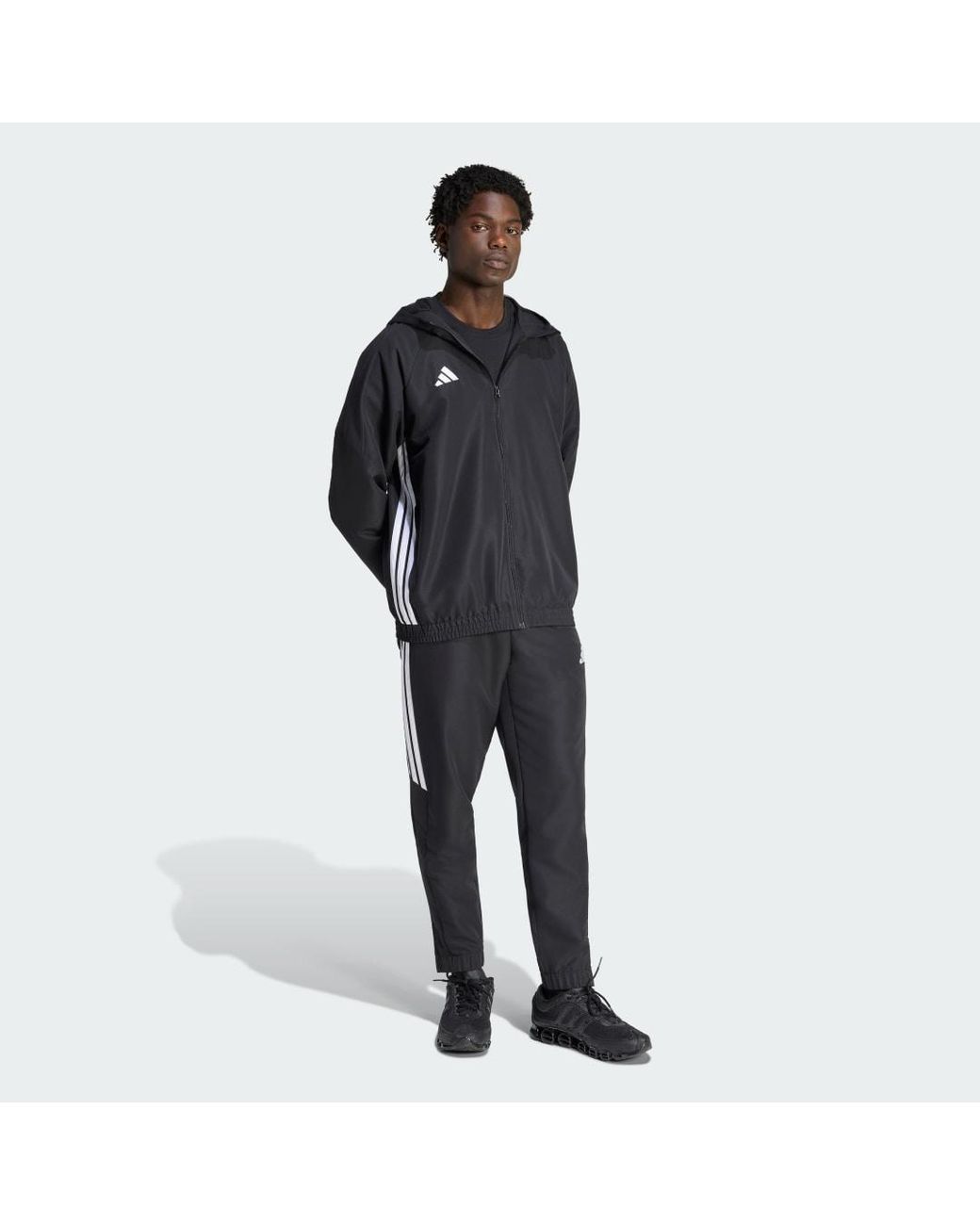 Adidas Black Tiro 26 Essentials Woven Hoodie for men