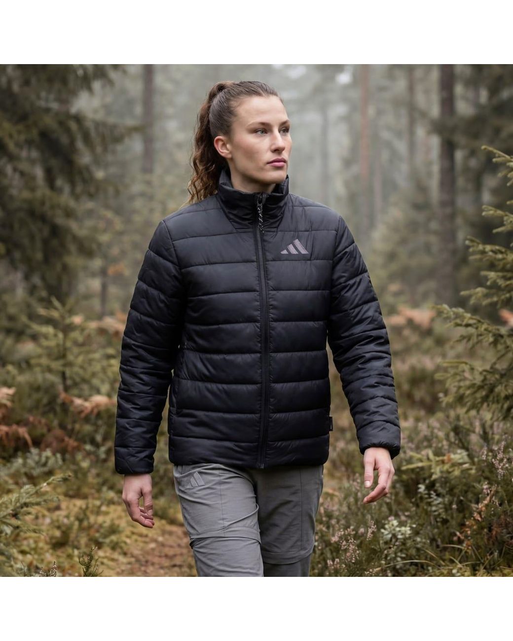 Adidas Black Terrex Multi Essentials Insulated Jacket