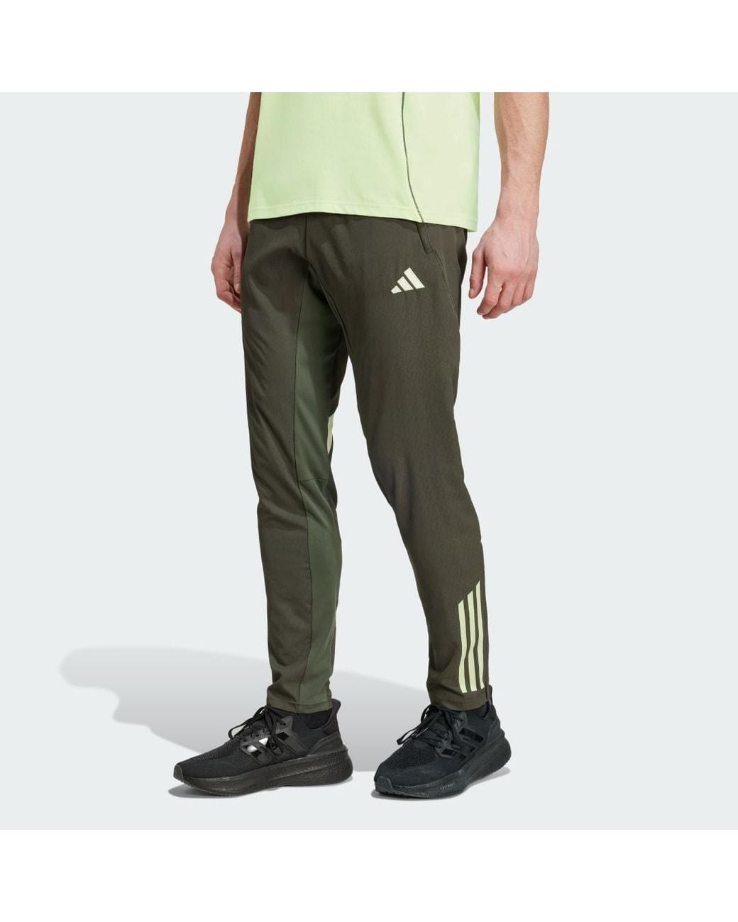 Adidas Green Real Madrid Tiro 25 Competition Presentation Tracksuit Bottoms for men