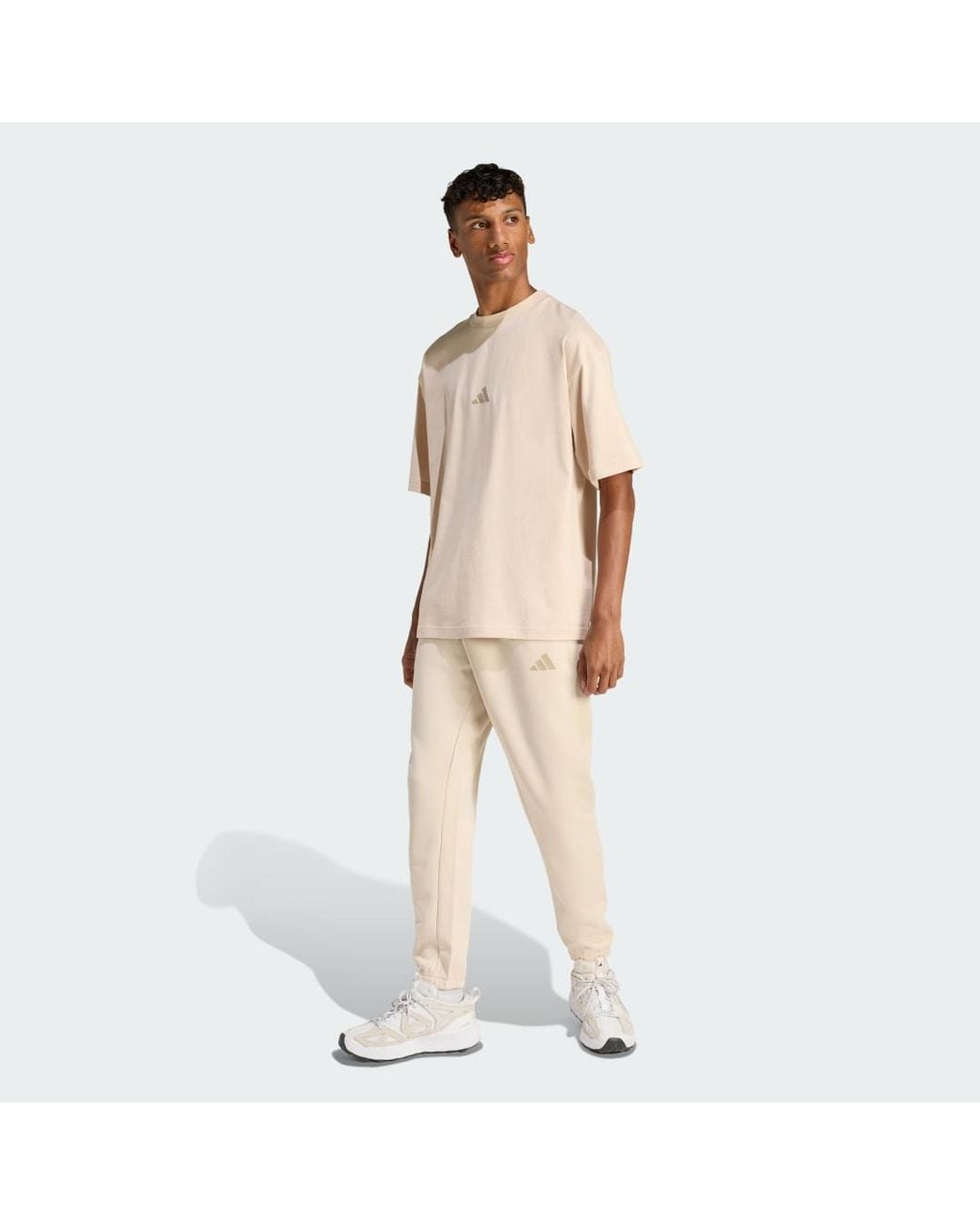 Adidas Natural Future Icons Small Logo Tracksuit Bottoms for men