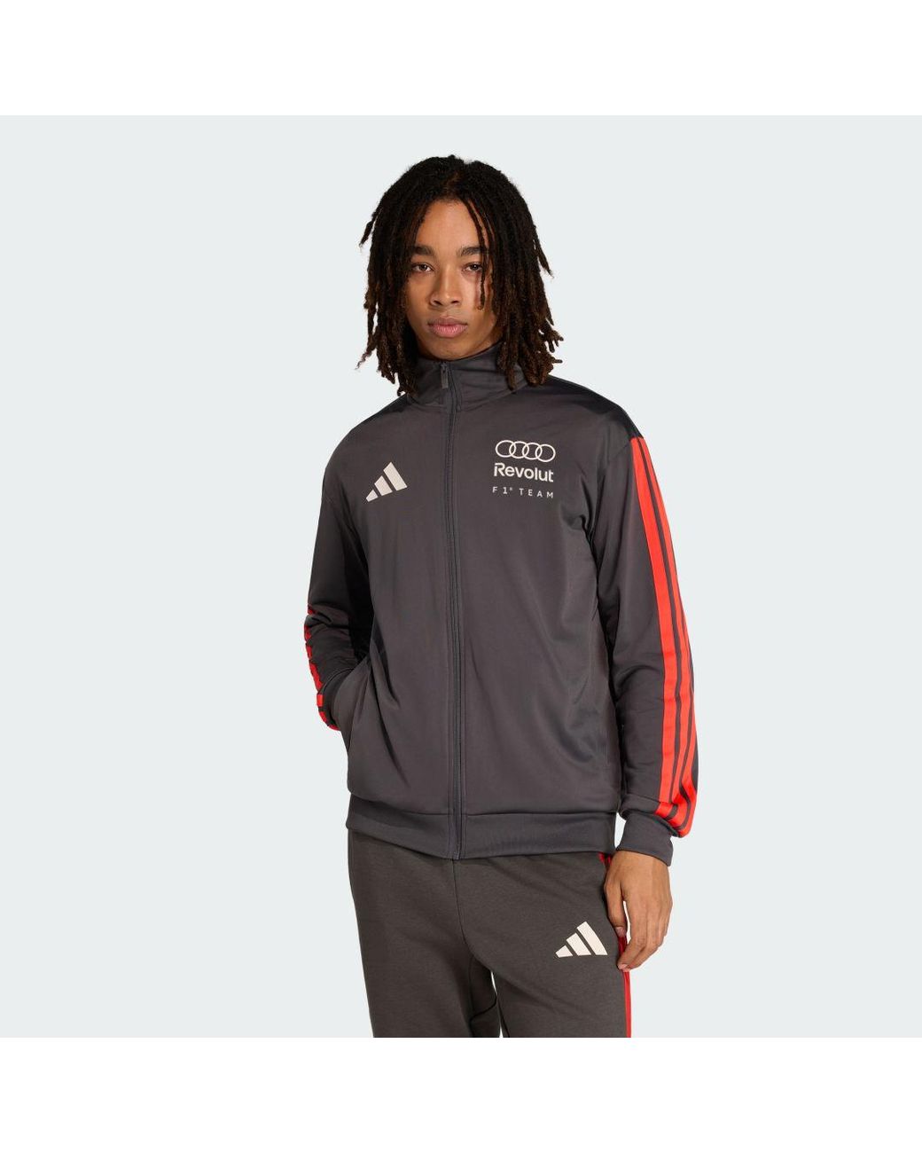 Adidas Gray Audi Revolut F1 Team Dna Track Top for men