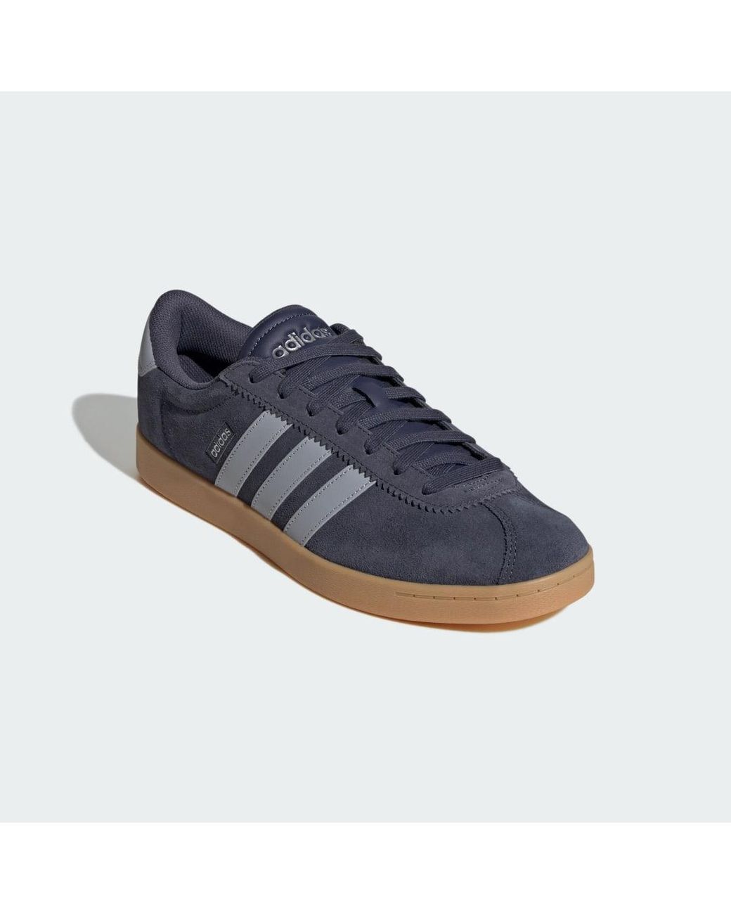 Adidas Blue Vl Court Lo Shoes for men