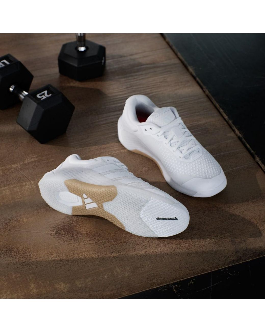 Adidas White Dropset 4 Training Shoes