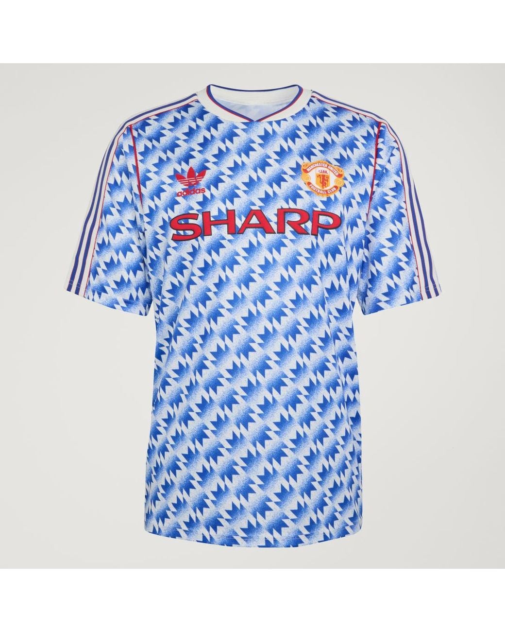 Adidas Blue Manchester United Away Jersey 90 for men
