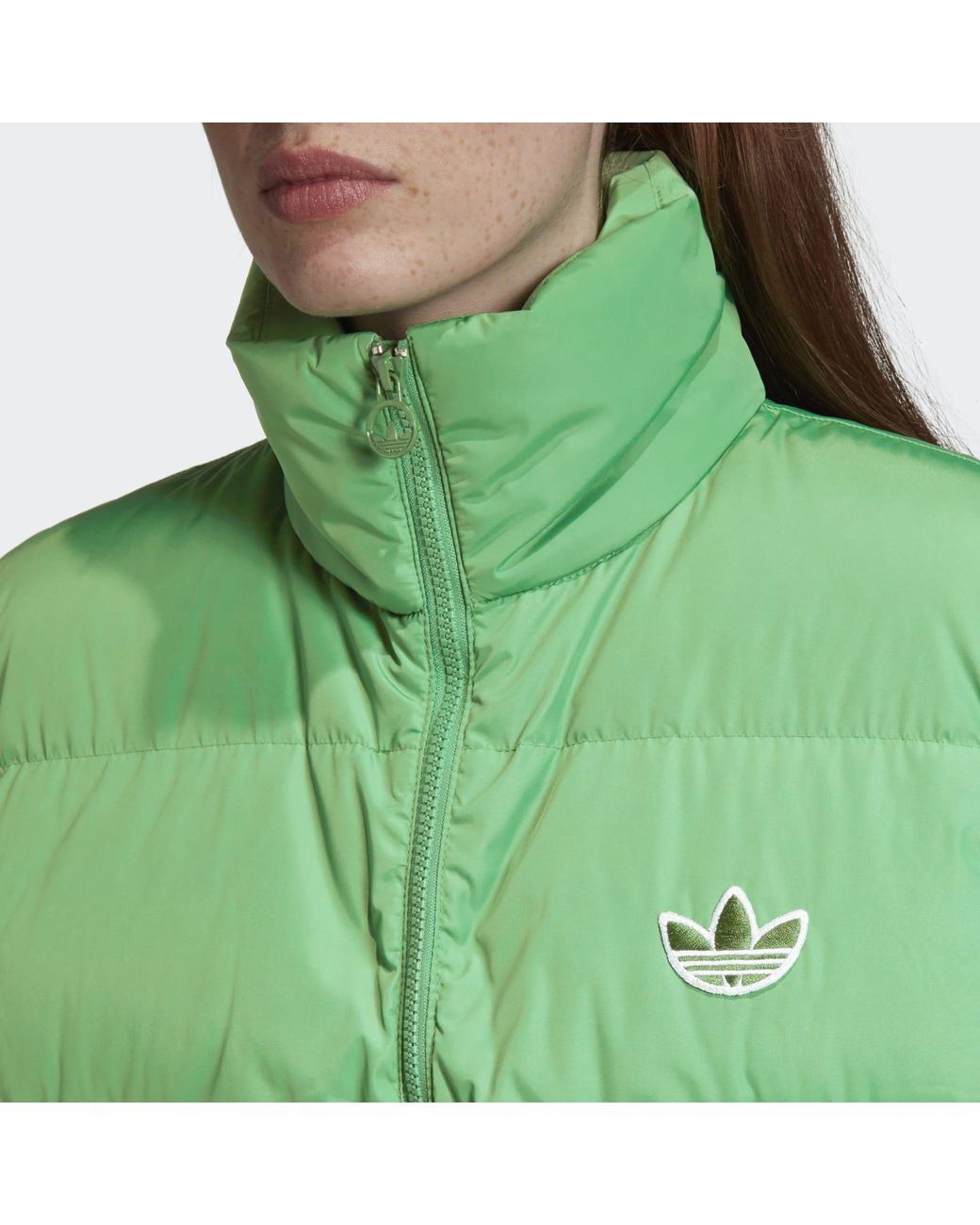 adidas Down Puffer Vest in Green | Lyst UK