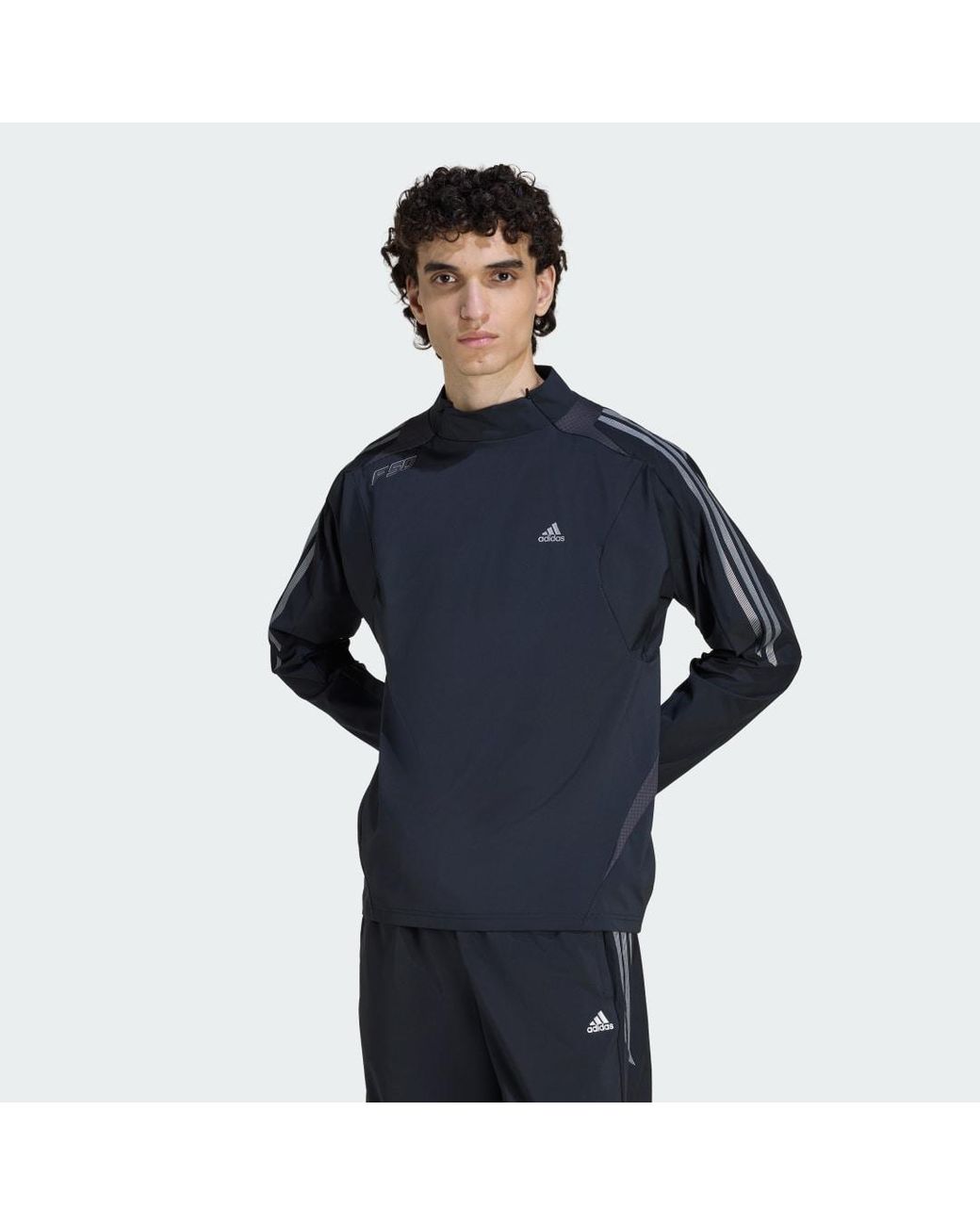 Adidas Originals Blue F50 Slim Jersey Long Sleeve for men