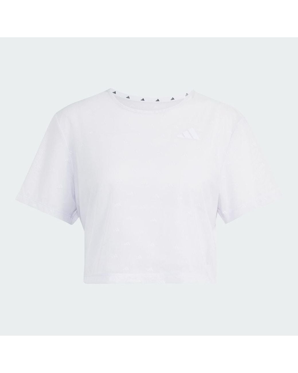 Adidas White Primelift Essentials Workout Boxy Mesh T-Shirt