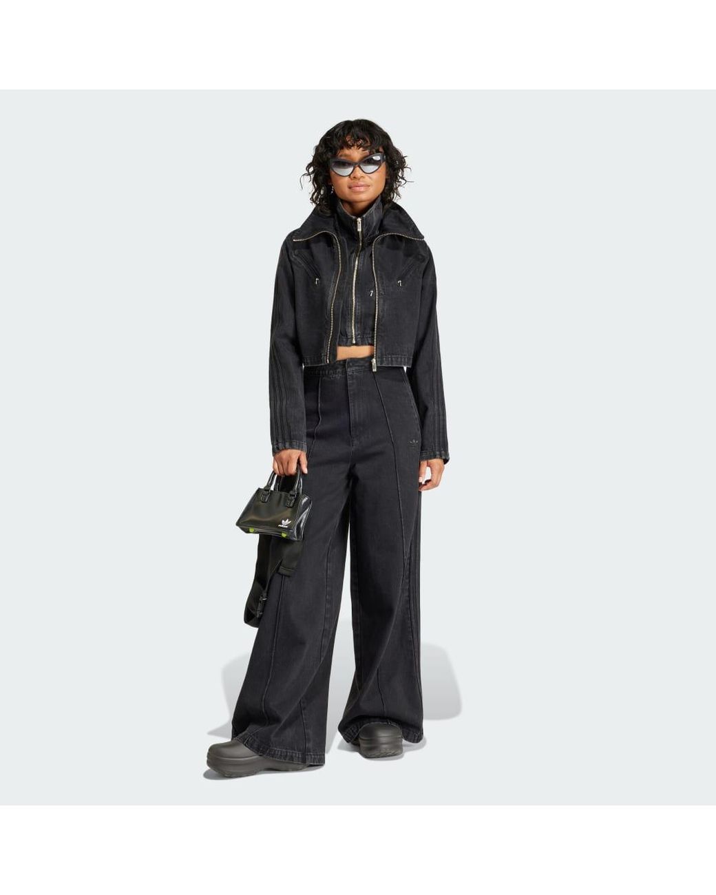 adidas Fashion Montreal Denim Jeans in Black | Lyst UK