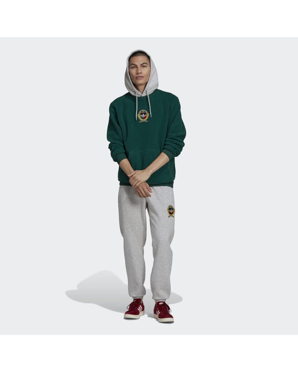 adidas Collegiate Crest Hoodie in Gr n f r Herren Lyst DE