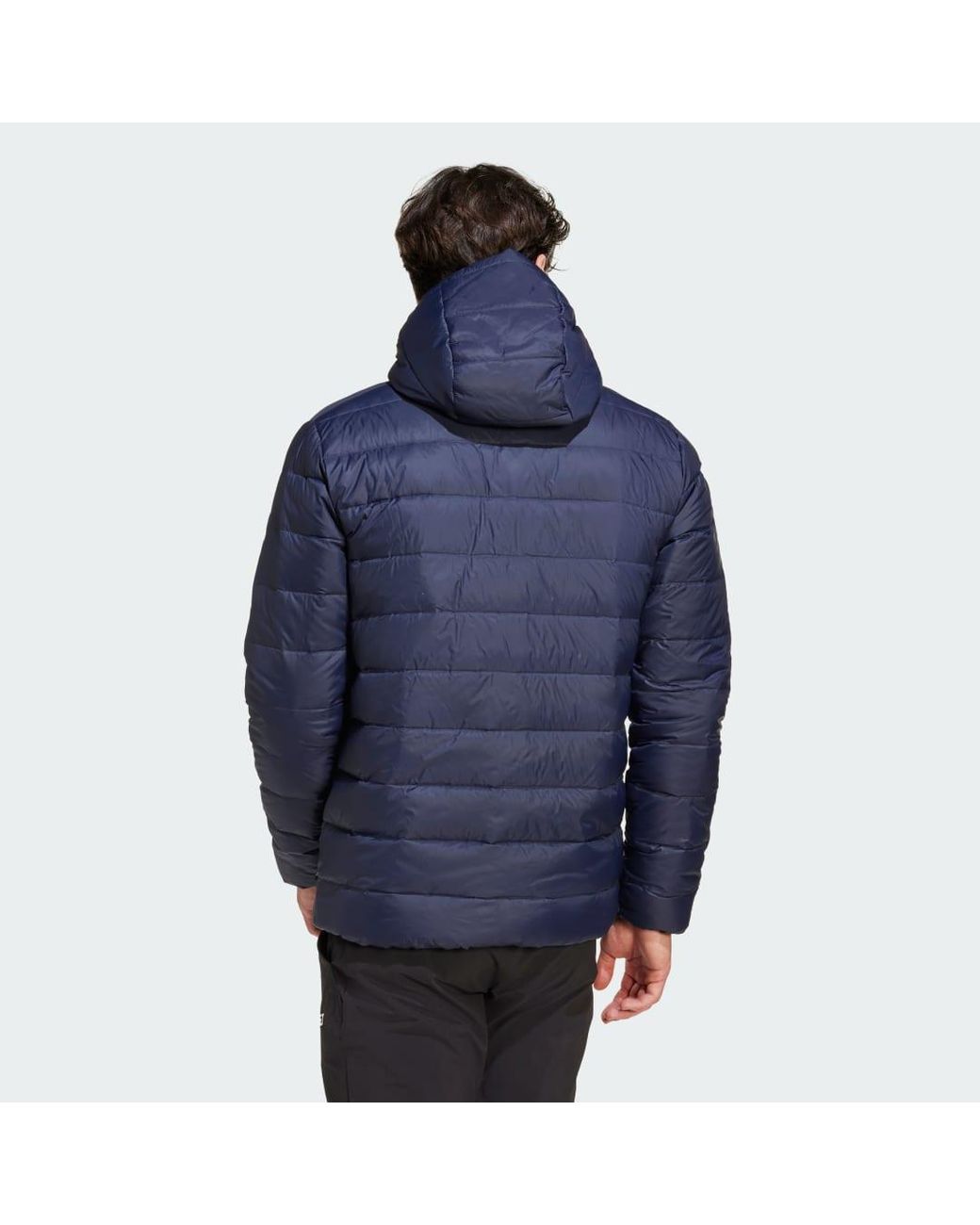 Terrex Multi Essentials Climawarm Light Down Hooded Jacket Adidas de hombre de color Blue