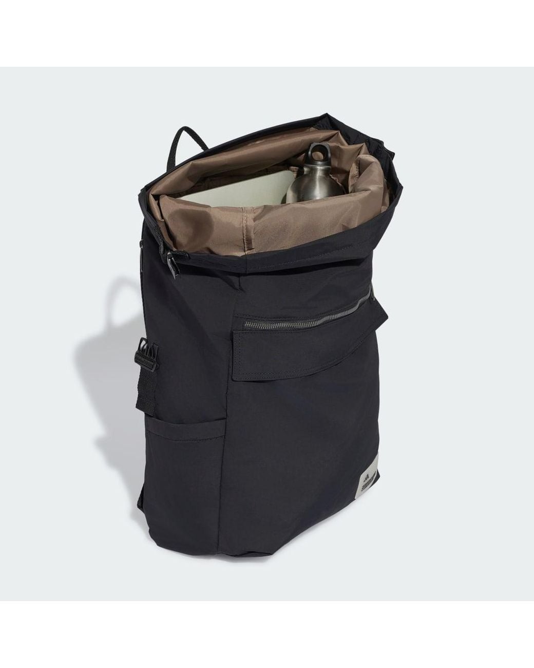 Adidas Black City Tech Roll Top Backpack