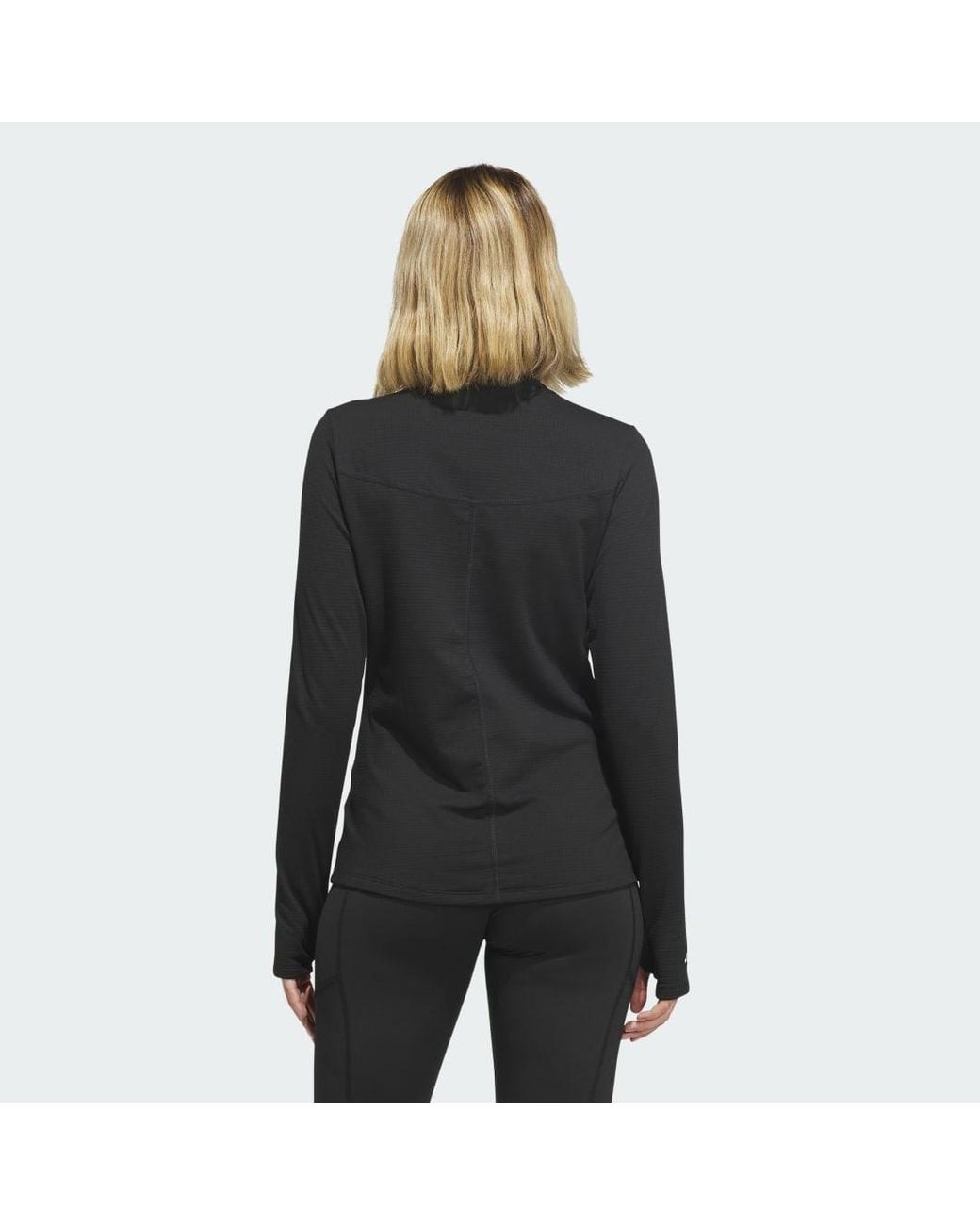 Adidas Black Ultimate365+ Climawarm Mock Neck Long-Sleeve Top