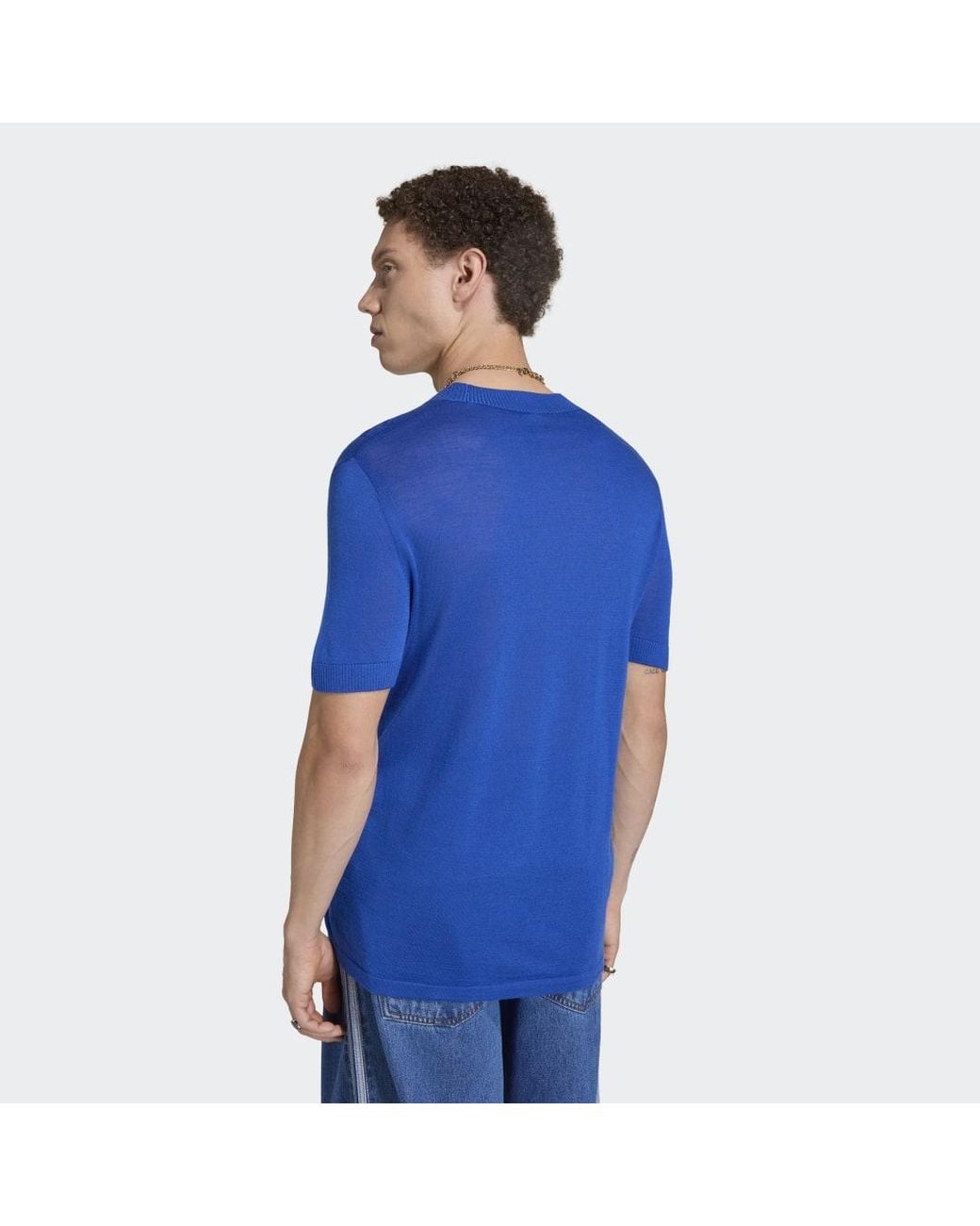 Adidas Blue Italy 70S Jersey for men