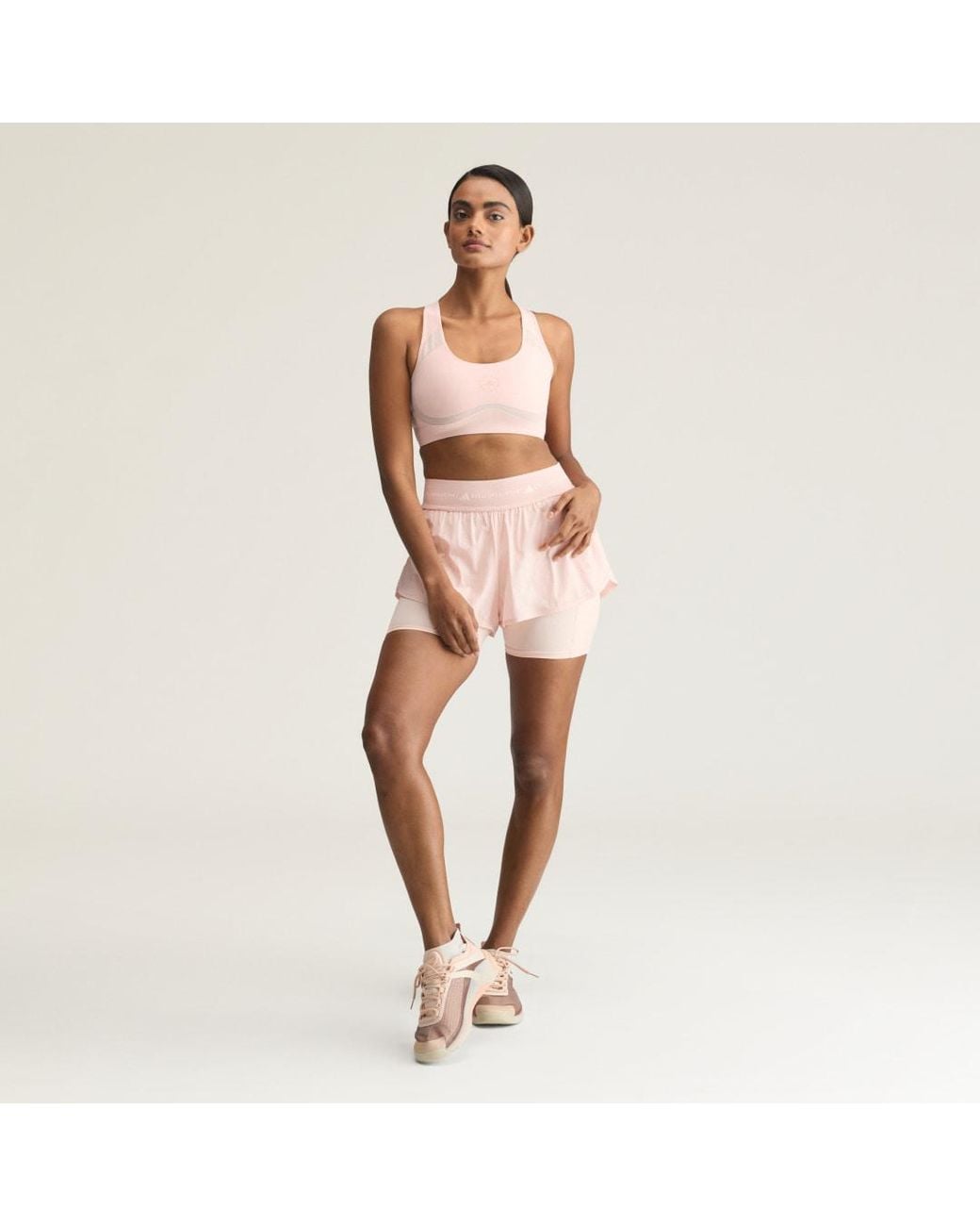 Adidas Pink By Stella Mccartney Training 2In1 Short